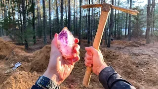 Private Mine Treasures: Rare Amethyst Crystals Discovered at Private Mine!