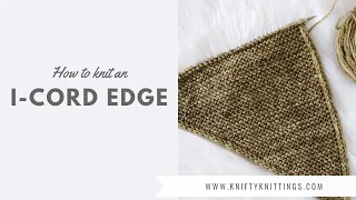 How to knit an I-cord edge