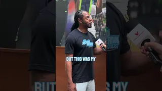 Richard Sherman on his famous tip ball interception in the NFC championship game #shorts #seahawks