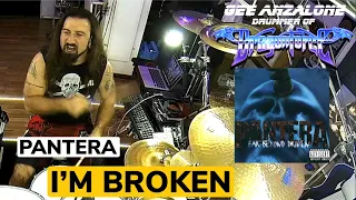 [ GEE ANZALONE ] I'M BROKEN - PANTERA - Full Song - Live Drum Video From Studio