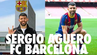 Sergio Aguero unveiled as a Barcelona player | Aguero first day in Barcelona | Aguero Barca