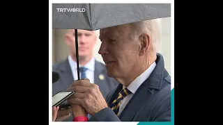 Biden grabs reporter’s hand while responding to her question