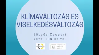 Klímaváltozás és viselkedésváltozás