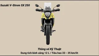 (2023) Xe Suzuki V Strom 250SX. Xe đẹp, mạnh, tiết kiệm xăng.