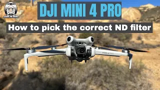 DJI Mini 4 Pro How to pick the correct ND Filter #shaunthedrone #freewell