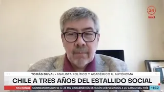 24 Horas: Entrevista a Tomás Duval, analista político de la Autónoma, sobre el Estallido Social