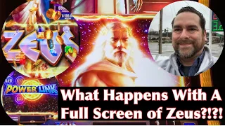 Full Screen of Zeus!  Plus More Winning on Zeus Power Link Slot Machine