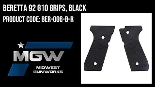 Beretta 92 G10 Grips, Black - BER-006-B-R