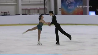 09 Nadine WANG & Spencer HOWE - US Nationals 2018 - Junior Pairs SP