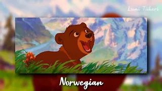 Brother Bear - Koda Tries To Tell A Story (Nordic One Line Multilanguage) [HD]