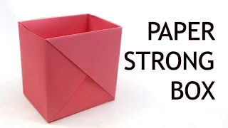 How to Make a Strong Box from Paper | Origami Box Folding