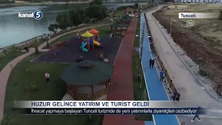 Tunceli'ye Huzur Gelince Yatırımcı ve Turist Geldi