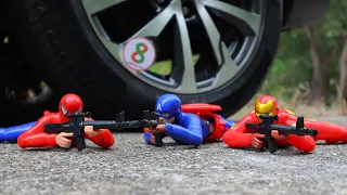 Avengers Army | Crushing Crunchy & Soft Things by Car  | Experiment Car | Infinity Test