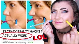 Testing 33 CRAZY BEAUTY HACKS THAT ACTUALLY WORK by 5 Minute Crafts