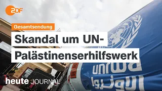 heute journal 29.01.2024 Skandal um UN-Hilfswerk, USA kündigt Vergeltung an, Folgen des GDL-Streiks