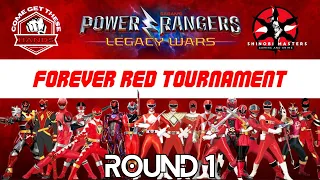 Forever Red Tournament | Power Rangers Legacy Wars ⚡️ | Round 1 🔴 LIVE 🔴