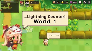 Lana Lightning Counter World 1-4 Mini Game Guardian Tales