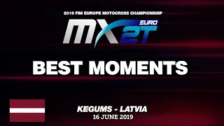 EMX2T presented by FMF Racing   Race 1 Best Moments   Round of Latvia 2019 #motocross