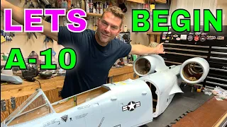 GIANT SCALE A-10 Tank Buster Build Begins - Skymaster A10 #2