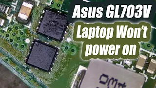 Asus GL703V Gaming Laptop Repair but we have a problem