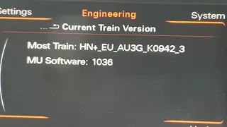 MMI 3G - How to get into Engineering menu - How to check current firmware and maps version