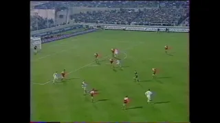 MARSEILLE - SION-3-1     (TOUS LES BUTS ET RESUME : COUPE DE L'UEFA 1994-1995)