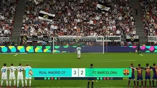 EL CLASICO I Real Madrid vs Barcelona I PES 2018 Penalty Shootout