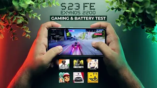 Samsung Galaxy S23 FE (Exynos 2200) GAMING & BATTERY Test | Indian Retail Unit