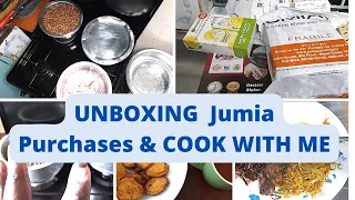 JUMIA UNBOXING//COOK BREAKFAST & DINNER WITH ME//CEREALS MEAL PREP & FREEZER RESTOCK