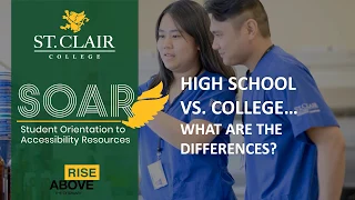 SOAR - 3. High School vs. College