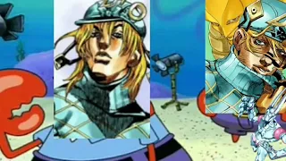 Steel Ball Run stands portrayed by Spongebob