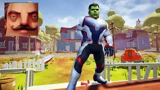 Hello Neighbor - My New Neighbor Avengers Hulk History Gameplay Walkthrough