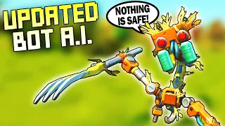 NEW Update Increases Bot Danger?! Corn No Longer Invincible! - Scrap Mechanic Survival Mode [SMS 64]