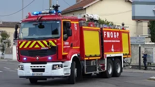 Arrivée des Pompiers sur feu de déchetterie