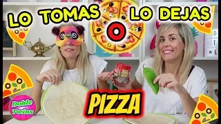LO TOMAS O LO DEJAS PIZZA!! Take it or Leave it Pizza!! Elisabet vs Raquel!! DOBLE TWINS