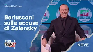 Crozza Berlusconi sulle accuse di Zelensky: "Lui non sa niente di me..."