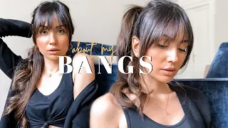 CURTAIN BANGS // How I Cut & Style them at HOME