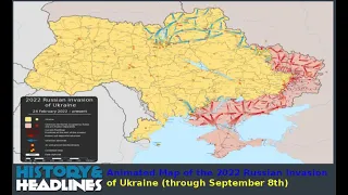 Animated Map of the 2022 Russian Invasion of Ukraine through September 8th