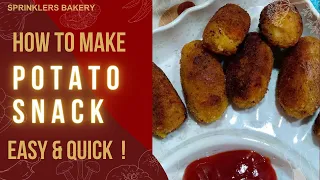 Potato Snack Recipe/Quick, Easy and tasty Snack Recipe../Easy Potato Snack Recipe..
