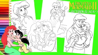 Coloring Princess Ariel Melody Eric Return to the Sea Coloring Pages for kids