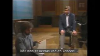 Krystian Zimerman's advice on stage fright