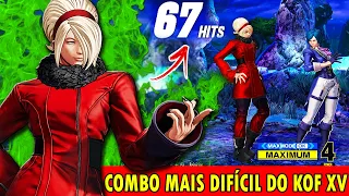 DESAFIO DO COMBO DO ASH DE 67 HITS? PASSEI MAL! KOF XV