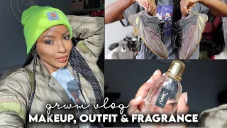 FULL GRWM | MAKEUP, OUTFIT & FRAGRANCE | CHILL OUTFIT INSPO | KENSTHETIC