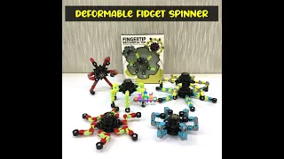 Vince Station  Deformable Fidget Spinner Spinning Top Fingertip Mechanical Top Robot  for Kids