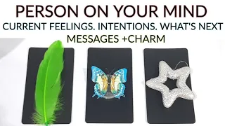 PICK A CARD 🔮 PERSON ON YOUR MIND ❤ CURRENT FEELINGS INTENTIONS WHAT'S NEXT 😍 +CHARM TIMELESS