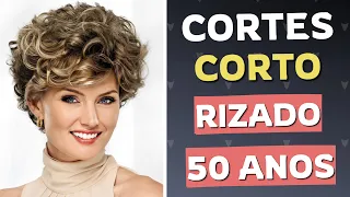 Cortes De Cabello Corto Rizado para Mujeres de 50 Años - Moda MV