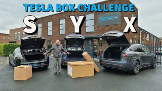 Tesla Model Y Practicality test: bikes, passengers and BIG box v 3, S, X, other electric family cars