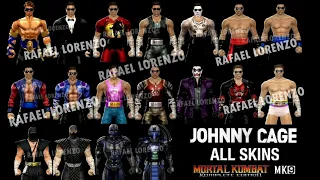 Mortal Kombat 9 - ALL JOHNNY CAGE MK Costume Skin Klassic Cyber Ninja PC Mod MK9 Komplete Edition MK