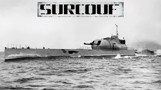 Сюркуф: подводная лодка с двумя 203-мм орудиями и самолетом