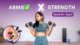 Arm Strengthening Workout for Beginners : Quick Fit Day 3